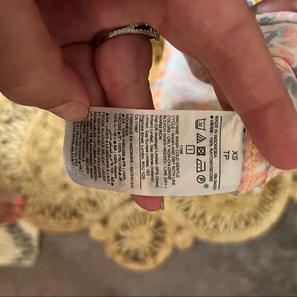 GAP Floral Sleeveless Shift Dress Sz XS - Picture 9 of 11